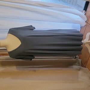 Zenana slate blue t-shirt dress with pockets